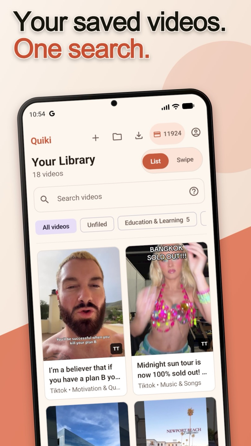 Quiki is on Android: Send to Quiki from any app's Share button